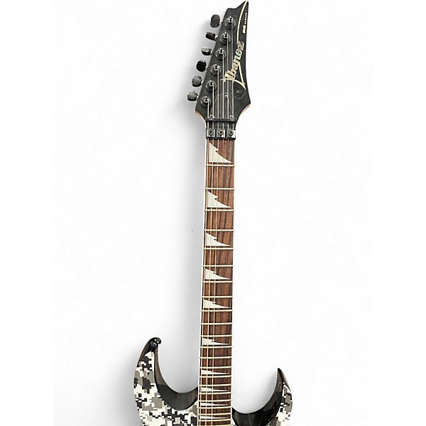 Used Ibanez RG370DXGP3  White Digital Camo Solid Body Electric Guitar