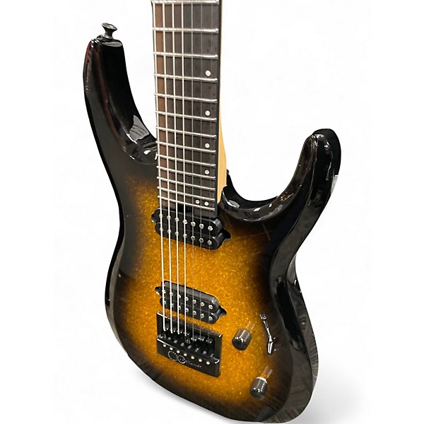 Used 2024 Jackson Pro Plus Series DK Modern EVTN7 Evertune 7 String Gold Sparkle Solid Body Electric Guitar