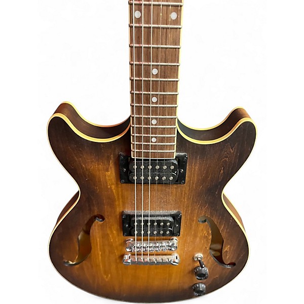 Used Ibanez Artcore AF55 Flat Tobacco Hollow Body Electric Guitar