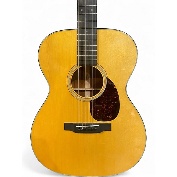 Used Martin Custom Shop OM 18 Style Sinker Mahogany/ Adirondack VTS Natural Acoustic Electric Guitar