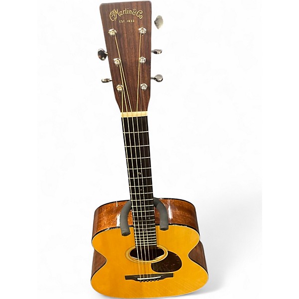 Used Martin Custom Shop OM 18 Style Sinker Mahogany/ Adirondack VTS Natural Acoustic Electric Guitar