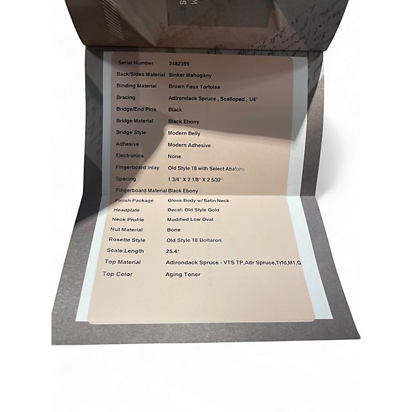 Used Martin Custom Shop OM 18 Style Sinker Mahogany/ Adirondack VTS Natural Acoustic Electric Guitar