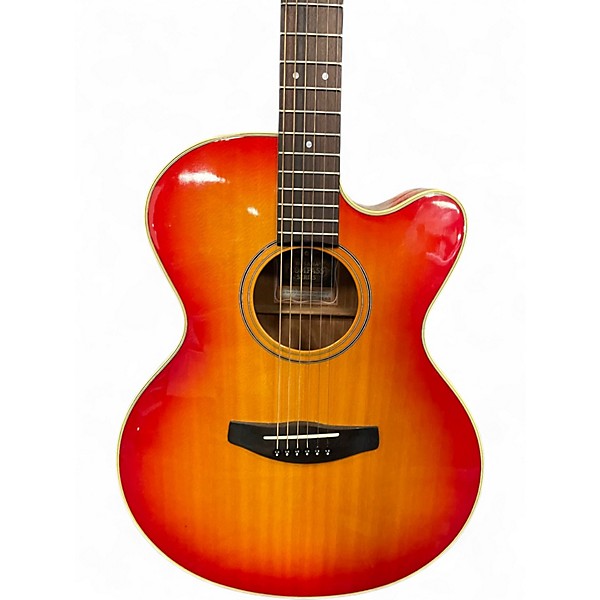 Used Yamaha CPX55CS Cherry Sunburst Acoustic Electric Guitar