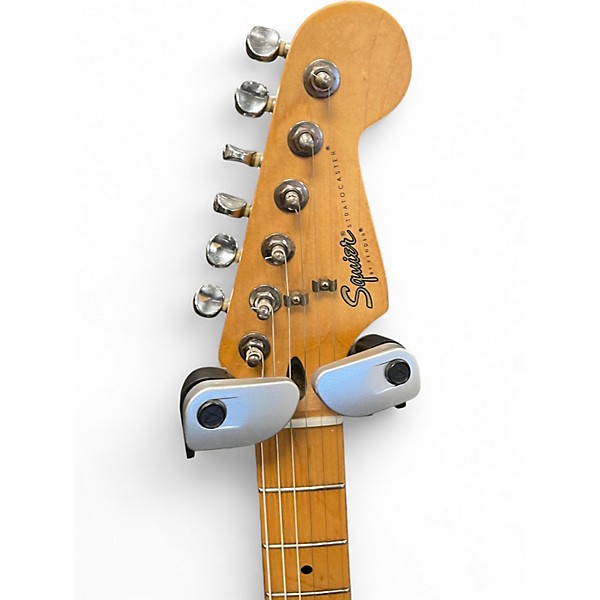 Used Squier Stratocaster Black Solid Body Electric Guitar