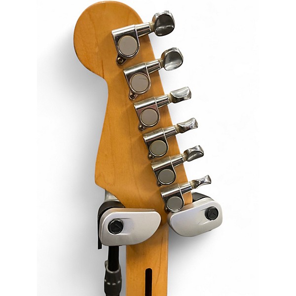 Used Squier Stratocaster Black Solid Body Electric Guitar