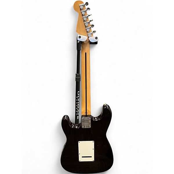 Used Squier Stratocaster Black Solid Body Electric Guitar