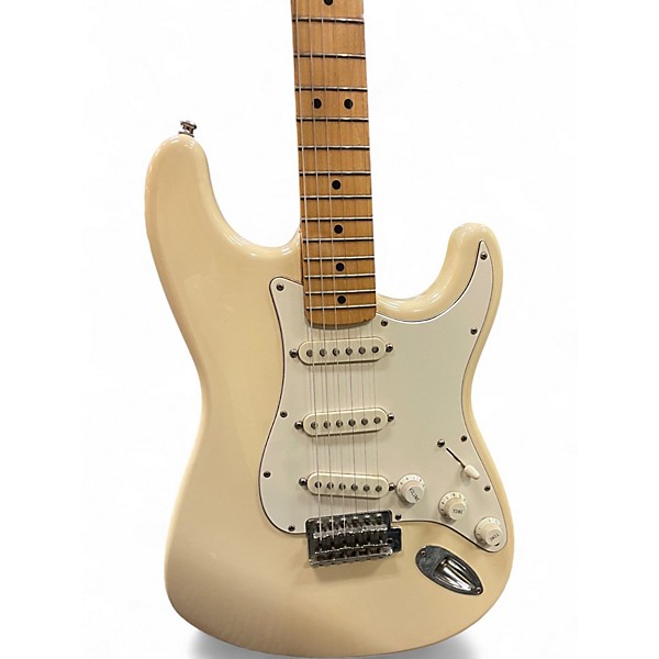 Used Fender Standard Stratocaster Olympic White Solid Body Electric Guitar