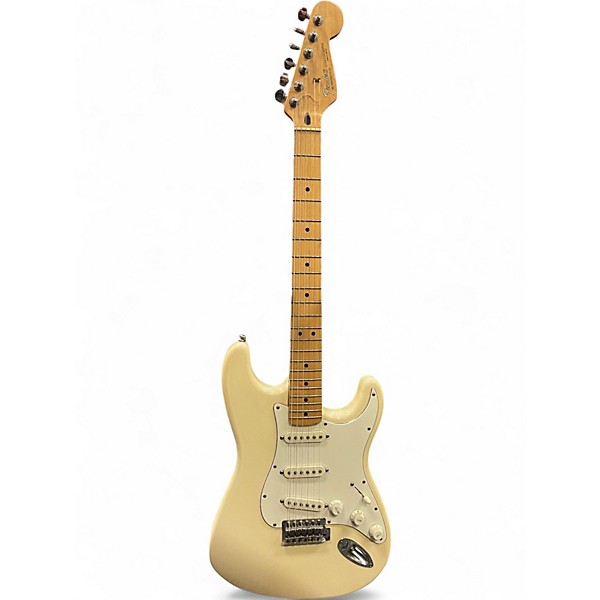 Used Fender Standard Stratocaster Olympic White Solid Body Electric Guitar