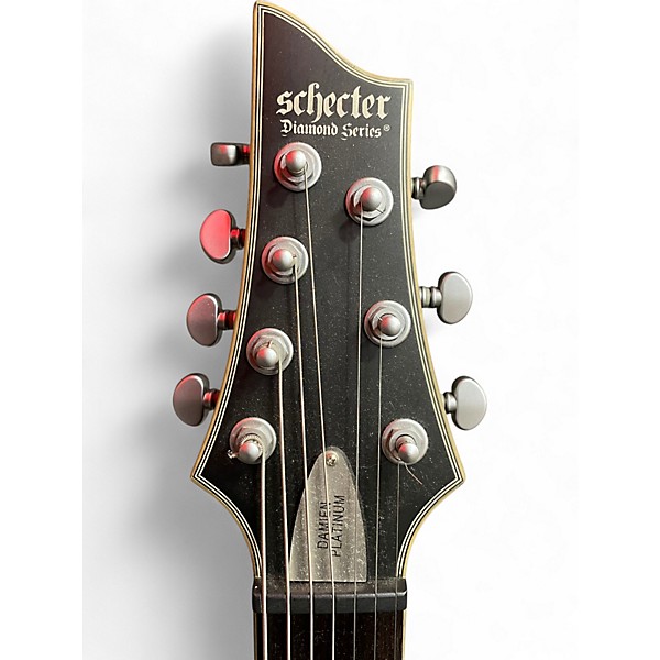 Used Schecter Guitar Research Damien Platinum 7 Flat Black Solid Body Electric Guitar