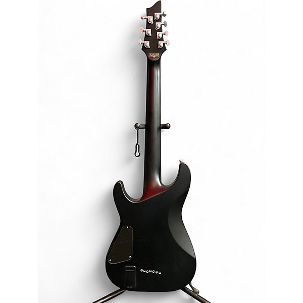 Used Schecter Guitar Research Damien Platinum 7 Flat Black Solid Body Electric Guitar