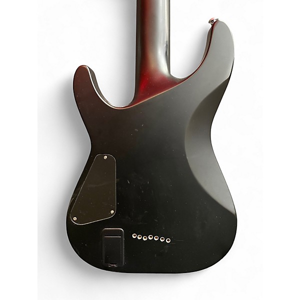 Used Schecter Guitar Research Damien Platinum 7 Flat Black Solid Body Electric Guitar