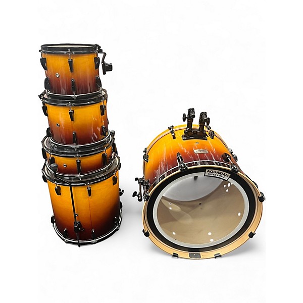 Used 1990s Pearl 5 Piece Elx Sunburst Drum Kit