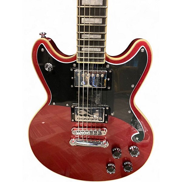 Used D'Angelico Premier Brighton Oxblood Solid Body Electric Guitar