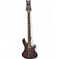Used Schecter Guitar Research Stiletto Studio 4 String Fretless Trans Purple Electric Bass Guitar thumbnail