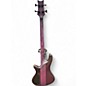 Used Schecter Guitar Research Stiletto Studio 4 String Fretless Trans Purple Electric Bass Guitar