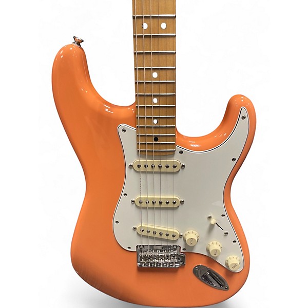 Used Fender Player Stratocaster pacific peach Solid Body Electric Guitar