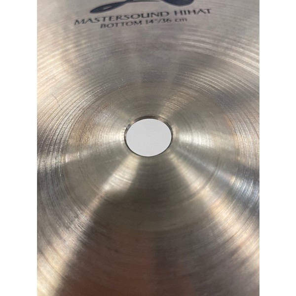 Used Zildjian 14in A Custom Mastersound Hi Hat Pair Cymbal