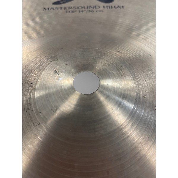 Used Zildjian 14in A Custom Mastersound Hi Hat Pair Cymbal