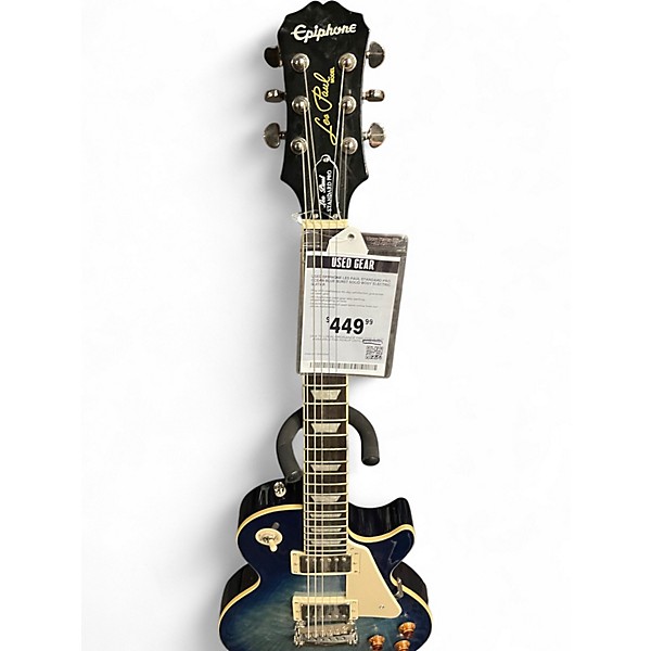 Used Epiphone Les Paul Standard Pro Ocean Blue Burst Solid Body Electric Guitar