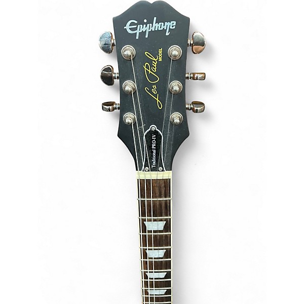 Used Epiphone Les Paul Traditional Pro IV Gold Solid Body Electric Guitar