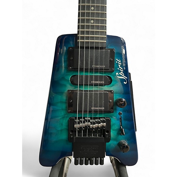 Used Steinberger SPIRIT GT-PRO DELUXE BLUE BRUST  Solid Body Electric Guitar
