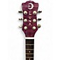 Used Luna Flora Passion Flower Purple Acoustic Electric Guitar