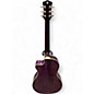 Used Luna Flora Passion Flower Purple Acoustic Electric Guitar