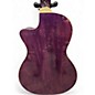Used Luna Flora Passion Flower Purple Acoustic Electric Guitar