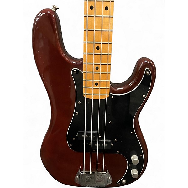 Used 1978 Fender 1970 Reissue Precision Bass Burgundy Electric Bass Guitar