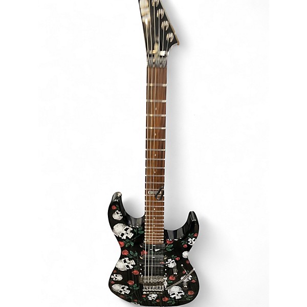 Used ESP LTD M200sr Skulls and Roses Solid Body Electric Guitar
