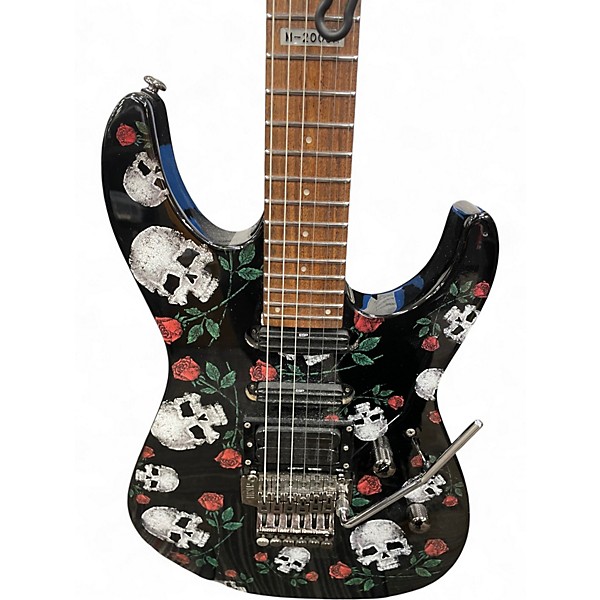 Used ESP LTD M200sr Skulls and Roses Solid Body Electric Guitar