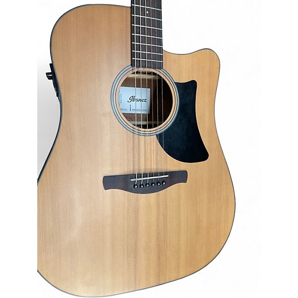 Used Ibanez AAD50CE Advanced Acoustic Grand Dreadnought Natural Acoustic Electric Guitar