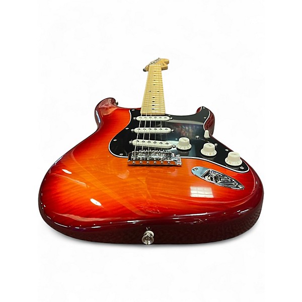 Used Fender Player Plus Stratocaster Plus Top Aged Cherry Burst Solid Body Electric Guitar