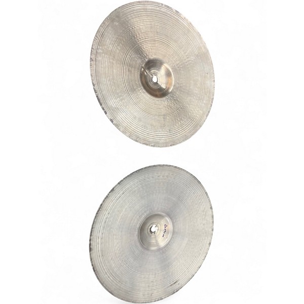 Vintage 1960s Zildjian 14in A Series Hi Hat Pair Cymbal