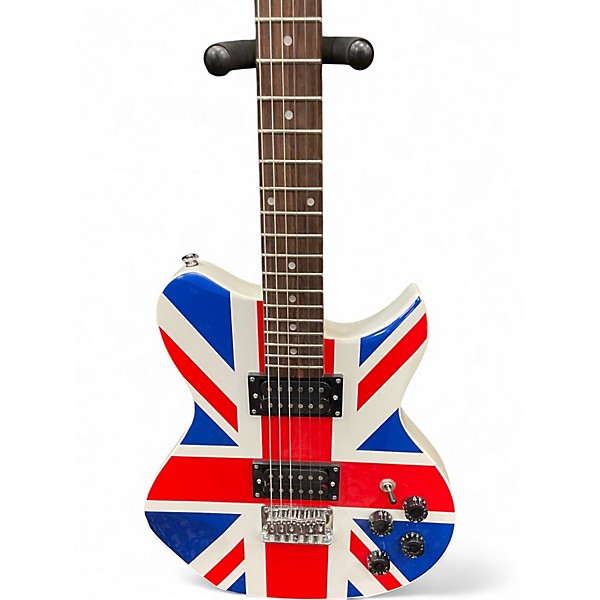 Used Lyon By Washburn DEF LEPPARD UNION JACK Solid Body Electric Guitar