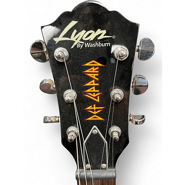 Used Lyon By Washburn DEF LEPPARD UNION JACK Solid Body Electric Guitar