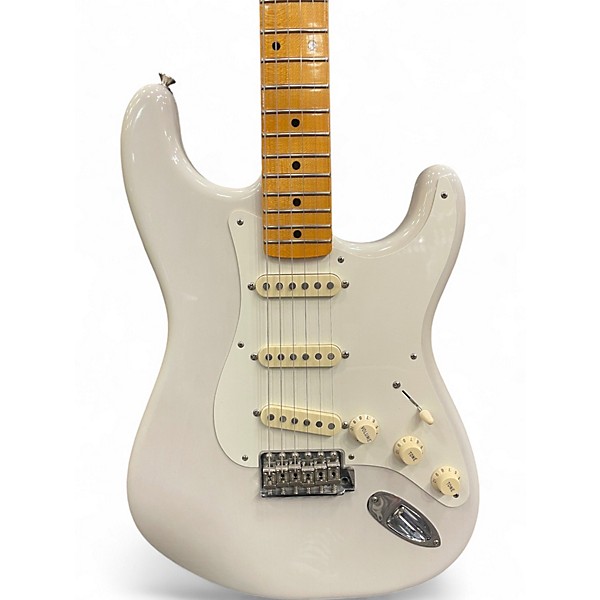 Used Fender Artist Series Eric Johnson Stratocaster White Blonde Solid Body Electric Guitar