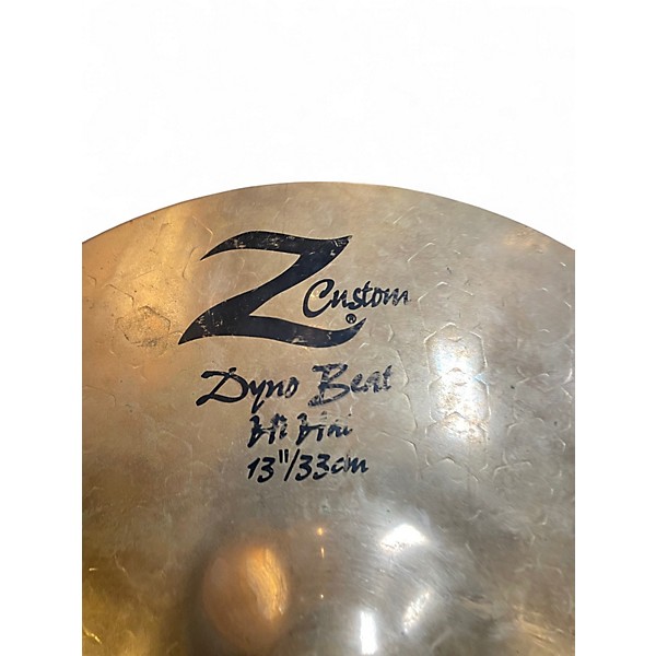 Used Zildjian 13in Z Custom Dyno Beat Hi Hat Bottom Cymbal