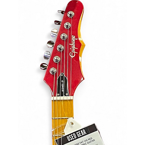 Used Epiphone FAT-210 RED Solid Body Electric Guitar