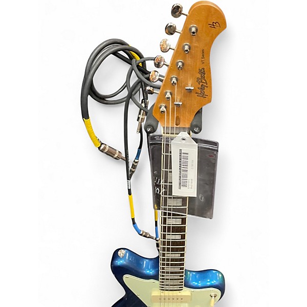 Used Harley Benton JA-25 blue Solid Body Electric Guitar