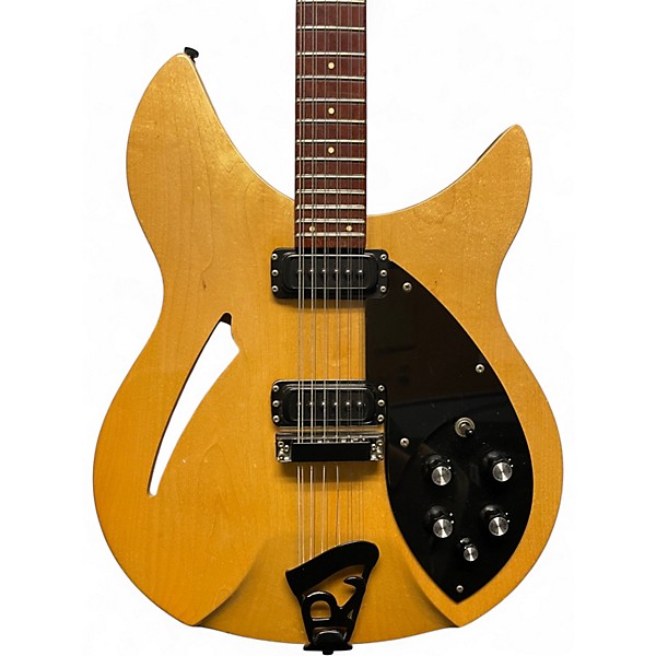 Vintage 1987 Rickenbacker 330/12 Natural Hollow Body Electric Guitar