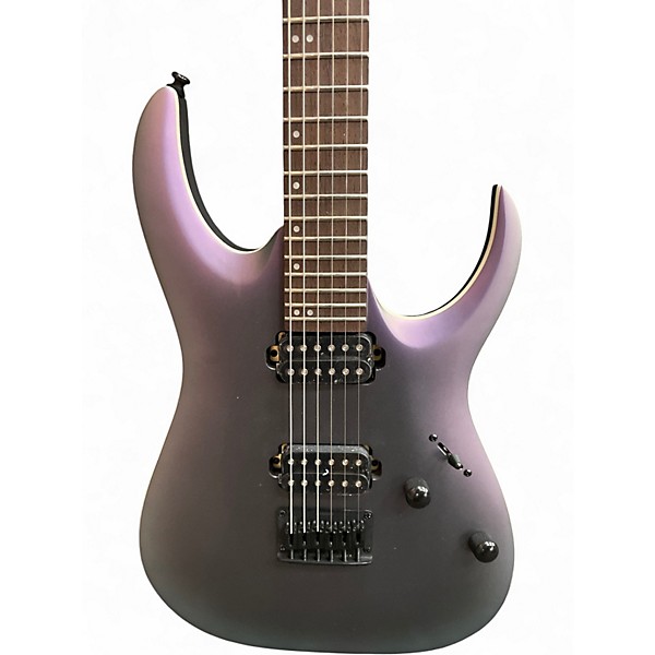 Used Ibanez RGA42EX  Black Aurora Burst Matte Solid Body Electric Guitar