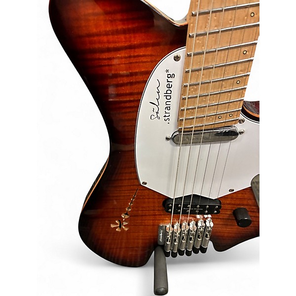 Used Strangberg Salen DELUX MX6 Vintage Sunburst Solid Body Electric Guitar