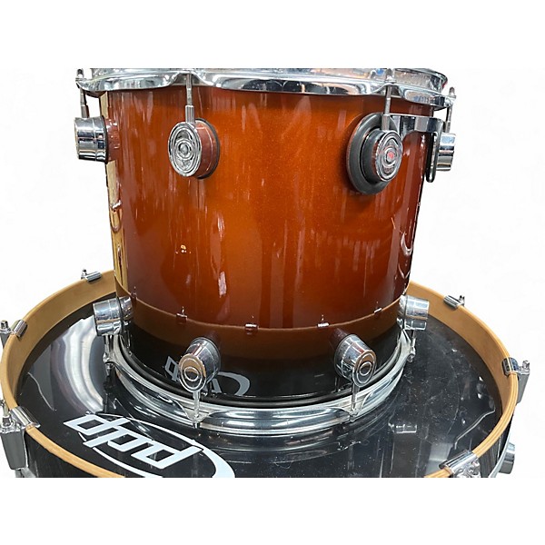 Used PDP by DW 6 Piece Pacific LX Series  2 Tone Sunburst Drum Kit