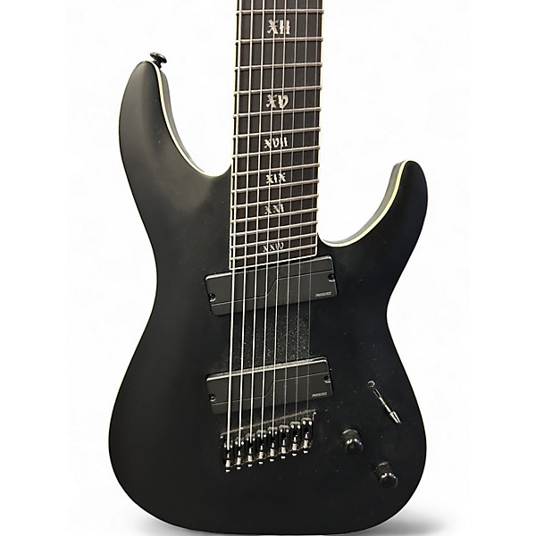 Used Schecter Guitar Research C-8 MS SLS Elite Evil Twin Black Solid Body Electric Guitar