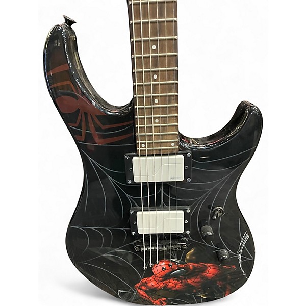 Used Peavey Predator EXP Marvel Spiderman Stoptail Black Solid Body Electric Guitar