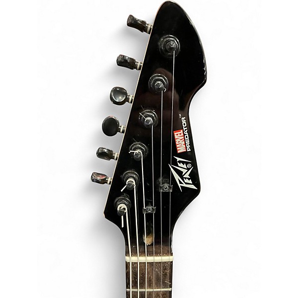 Used Peavey Predator EXP Marvel Spiderman Stoptail Black Solid Body Electric Guitar