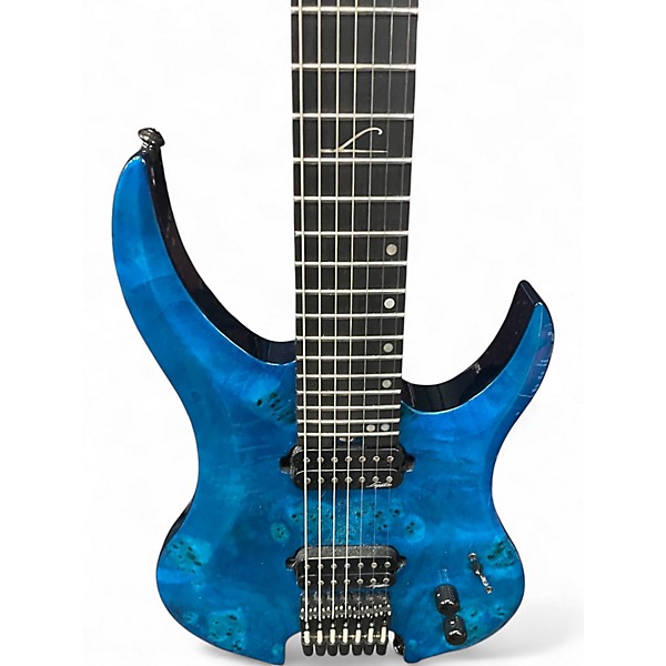 Used Legator GHOST Blue Ghost Flames Solid Body Electric Guitar