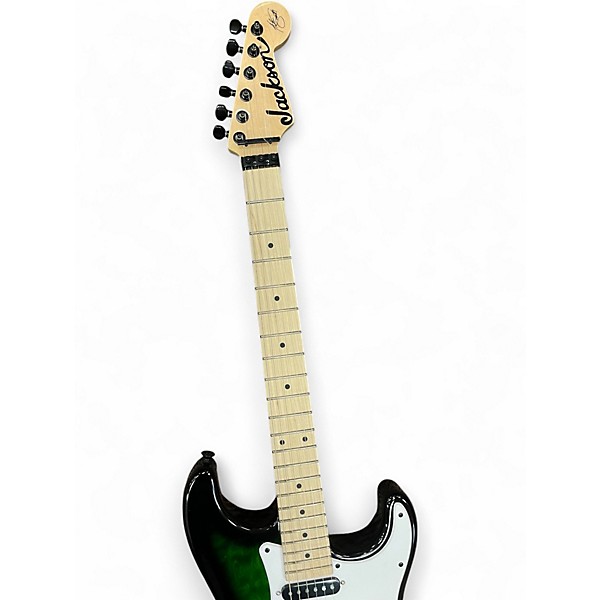 Used Jackson Adrian Smith Signature Trans Green Solid Body Electric Guitar