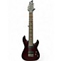 Used Schecter Guitar Research Omen 8 Black Cherry Solid Body Electric Guitar thumbnail